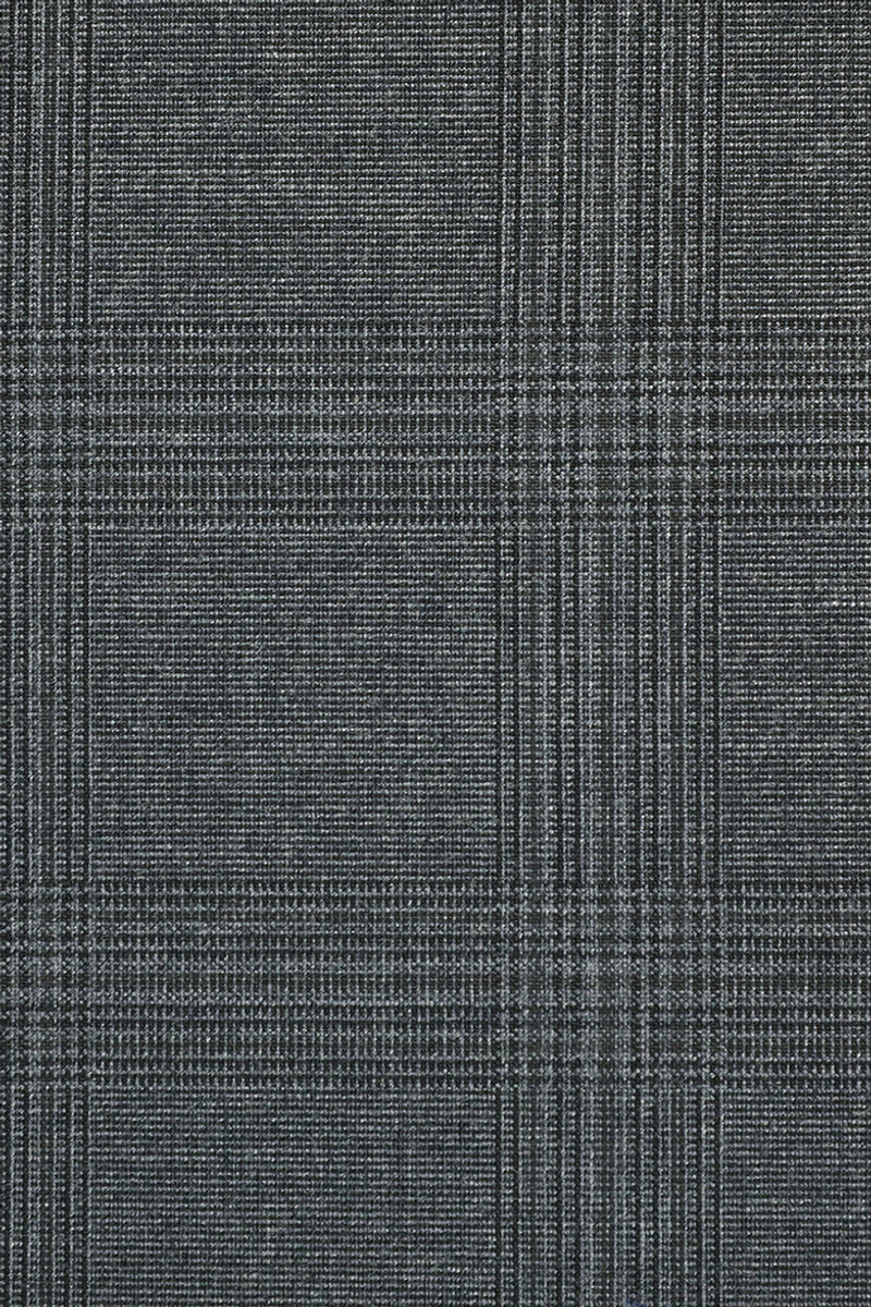 Marwick | Single Breasted Suit Checked Dark Gray – Styled Editorial Shot