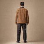 Marzano Moleskin Coat Brown – Full Look