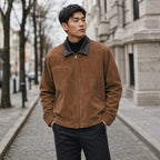 Marzano Moleskin Coat Brown – Styled Editorial Shot