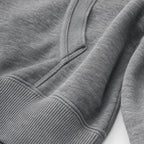 Melford Knit Hoodie Dark Gray – Fabric and Detail Close-Up