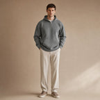 Melford Knit Hoodie Dark Gray – Full Look
