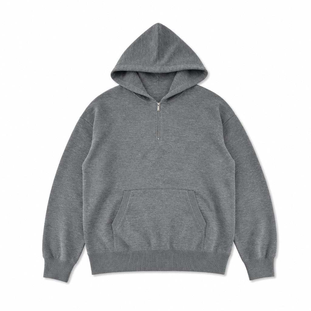 Melford Knit Hoodie Dark Gray – Product Photo