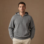 Melford Knit Hoodie in Dark Gray – Tarlano Premium Menswear