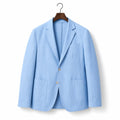 Mens Blazer Linen-Blend Tailored Smart Casual Lightweight Sky Blue – Product Photo