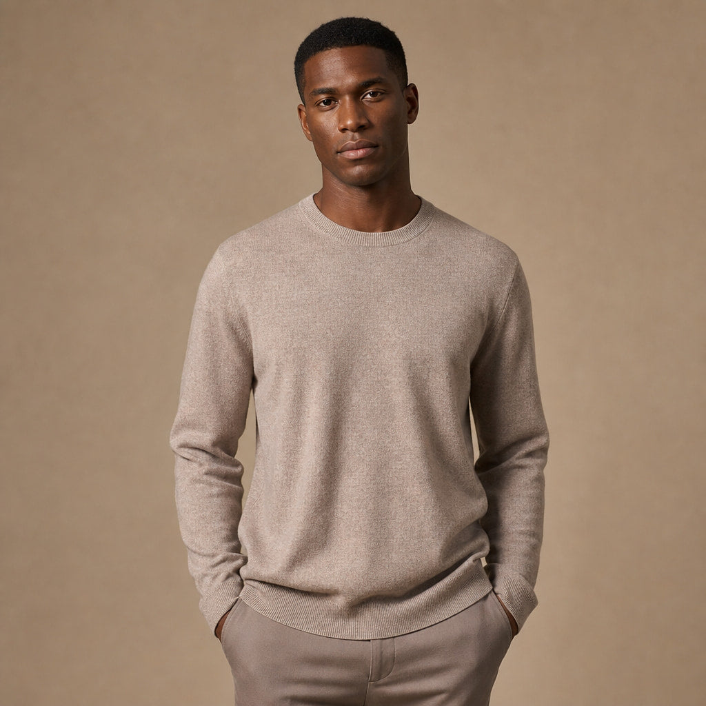 Merano Wool-Cashmere Crewneck Hemp – Product Photo