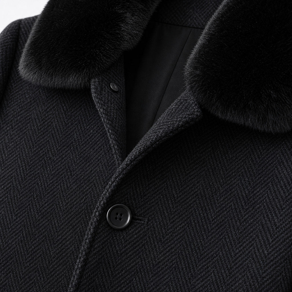 Montrose Overcoat – Fabric and Detail Close-Up