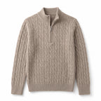 Nantucket Knit Quarter Zip Oat – Product Photo