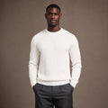 Noli Ribbed Crewneck Ivory – Product Photo