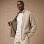 Palinuro Knit Zip Jacket – Side Angle View