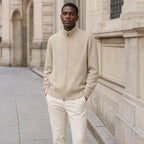 Palinuro Knit Zip Jacket – Styled Editorial Shot