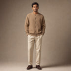 Polignano Wool Cardigan Camel – Full Look