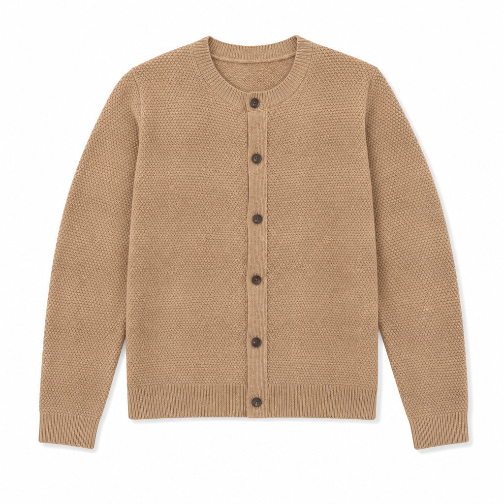 Polignano Wool Cardigan Camel – Product Photo