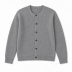 Polignano Wool Cardigan Gray – Product Photo