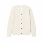 Polignano Wool Cardigan Ivory – Product Photo