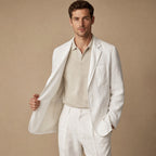 Positano Linen Lightweight Blazer in Off White – Tarlano Premium Menswear