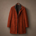 Royal Rust Brown Suede Leather Car Coat For Men Brown – Product Photo