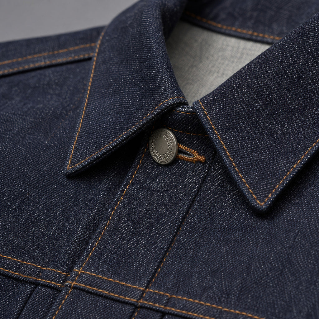 Sheffield Denim Jacket – Fabric and Detail Close-Up