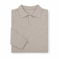 Sirolo Brushed Knit Polo Oat – Product Photo