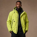 Softshell Jacket Adjustable Hood Water-Resistant Light Green – Product Photo