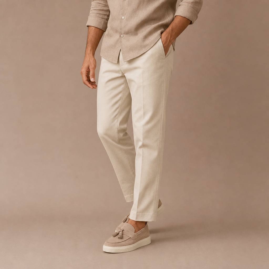Suede Tassel Loafer Slip-On Sneaker Moc-Toe Beige – Full Look