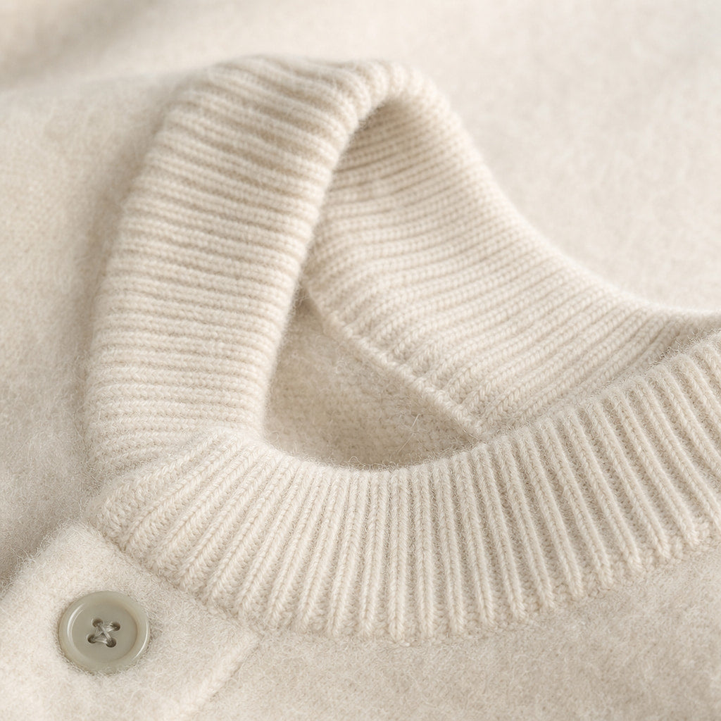 Surrey Sporting Knit Ivory – Fabric and Detail Close-Up
