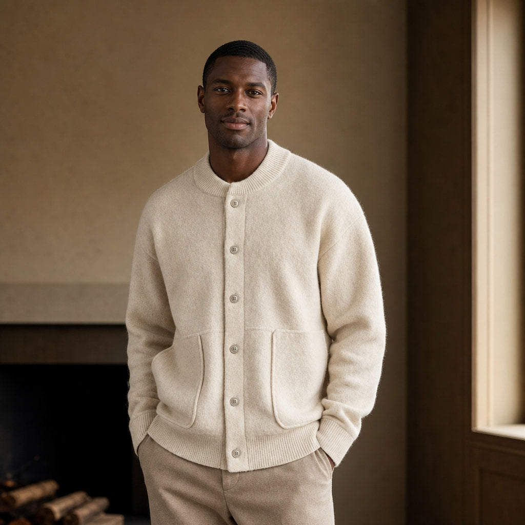 Surrey Sporting Knit Ivory – Styled Editorial Shot