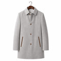 The Ace Gray Wool Car Coat For Men Gray – Product Photo