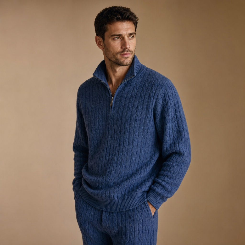 The Montauk Set Midnight Navy – Side Angle View
