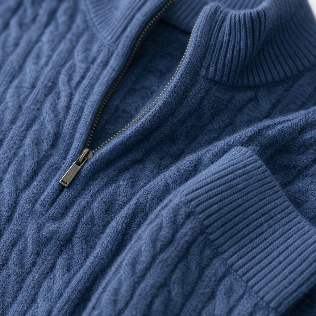 The Montauk Set Midnight Navy – Fabric and Detail Close-Up
