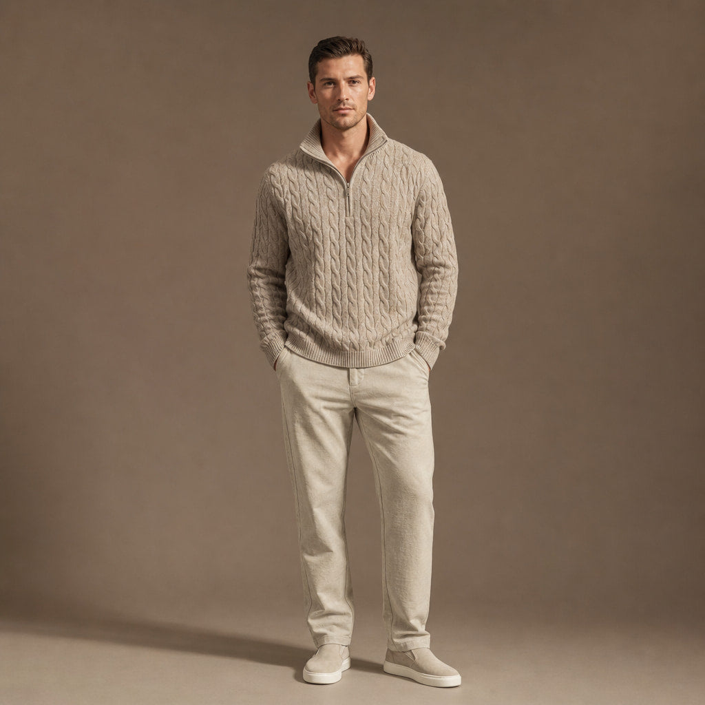 The Montauk Set in Oat – Tarlano Premium Menswear