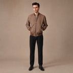 The Stunner Nubuck Bomber Jacket For Men – Full Look