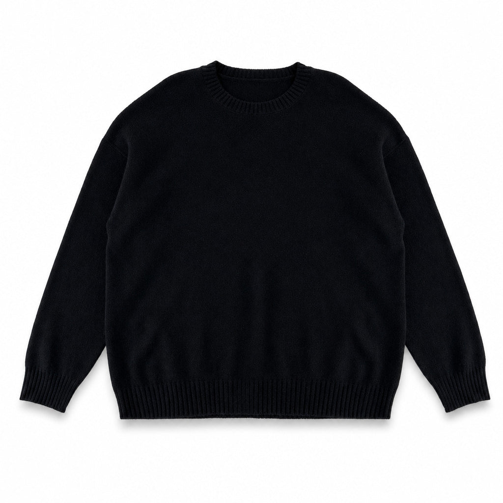 Thornbury Wool Sweater Black – Product Photo