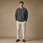 Thornbury Wool Sweater Dark Gray – Full Look