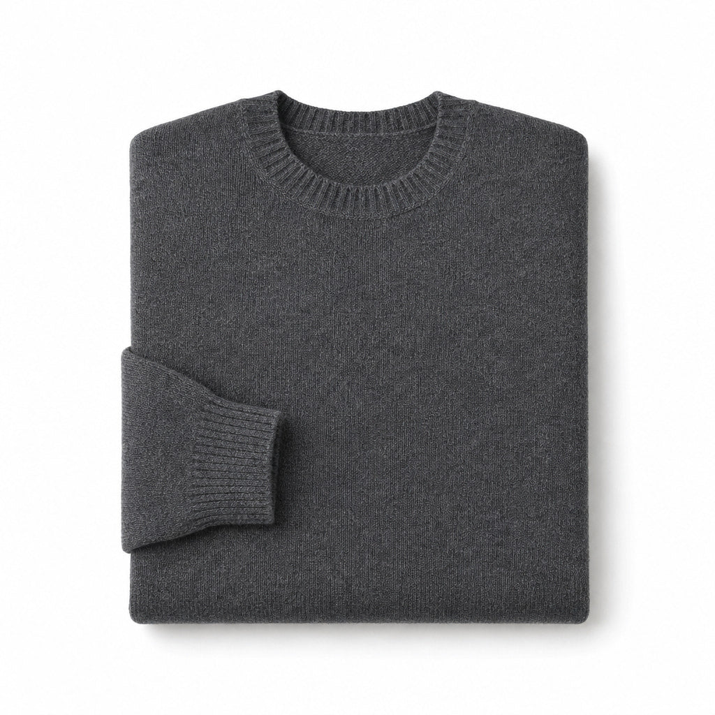 Thornbury Wool Sweater Dark Gray – Product Photo