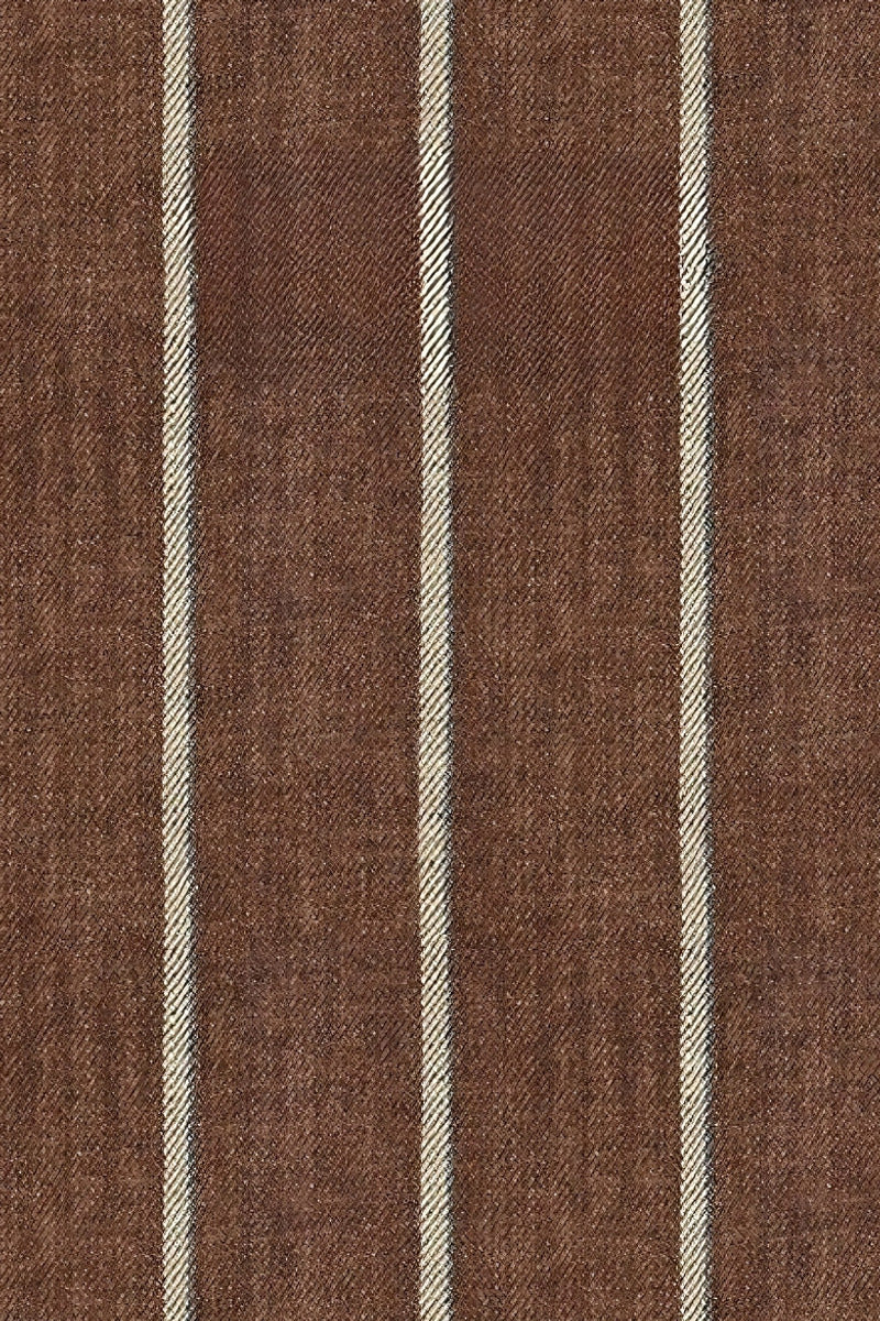 Vandex | Pinstripe Blazer Notch Lapel Brown – Styled Editorial Shot