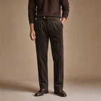 Corduroy Pants Pleated Front Classic Fit in Brown – Tarlano Premium Menswear