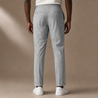 Dress Pants Pleated Front Light Gray – Full Look