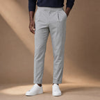 Dress Pants Pleated Front Light Gray – Product Photo