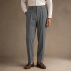 Pleated Trouser Cuffed Hem Grey – Product Photo