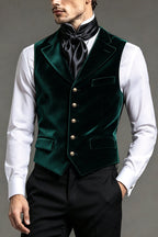 Velmore | Velvet Waistcoat Lapel Collar – Styled Editorial Shot