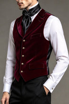Velmore | Velvet Waistcoat Lapel Collar – Product Photo