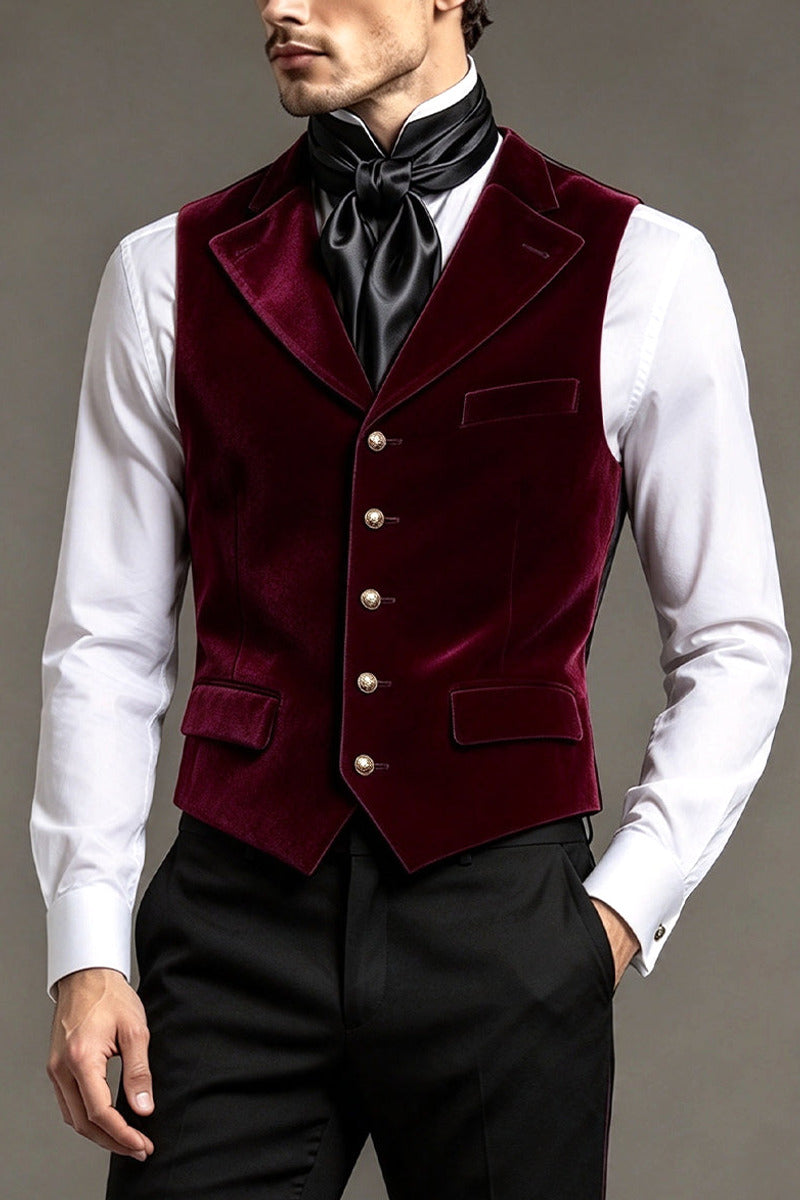 Velmore | Velvet Waistcoat Lapel Collar – Premium Editorial