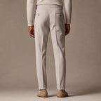 Dress Pants Pleated Front Slim Fit Beige – Full Look