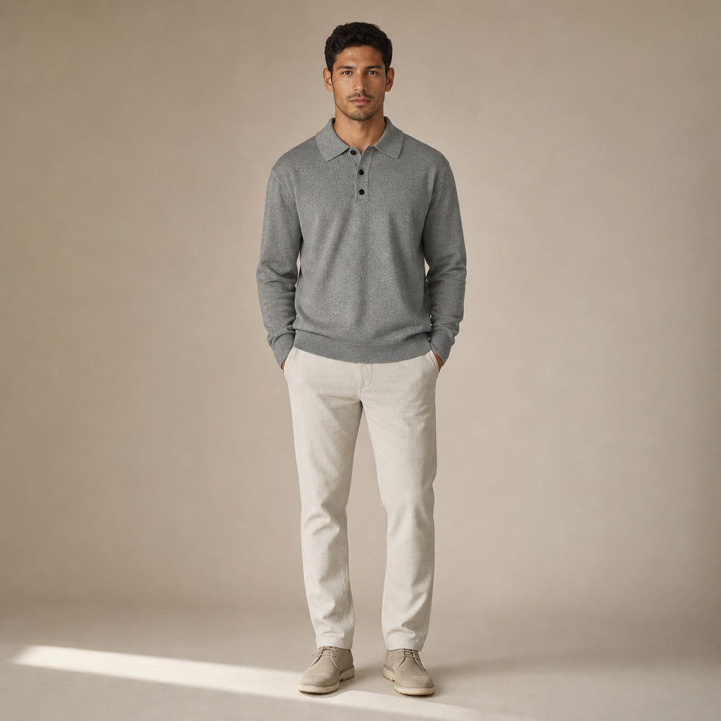 Vernazza Cotton Knit Polo – Full Look