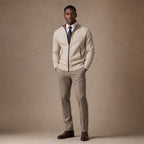 Westbrook Knit Hoodie Beige – Full Look