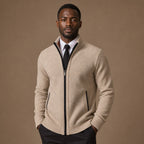 Westbrook Knit Hoodie in Beige – Tarlano Premium Menswear