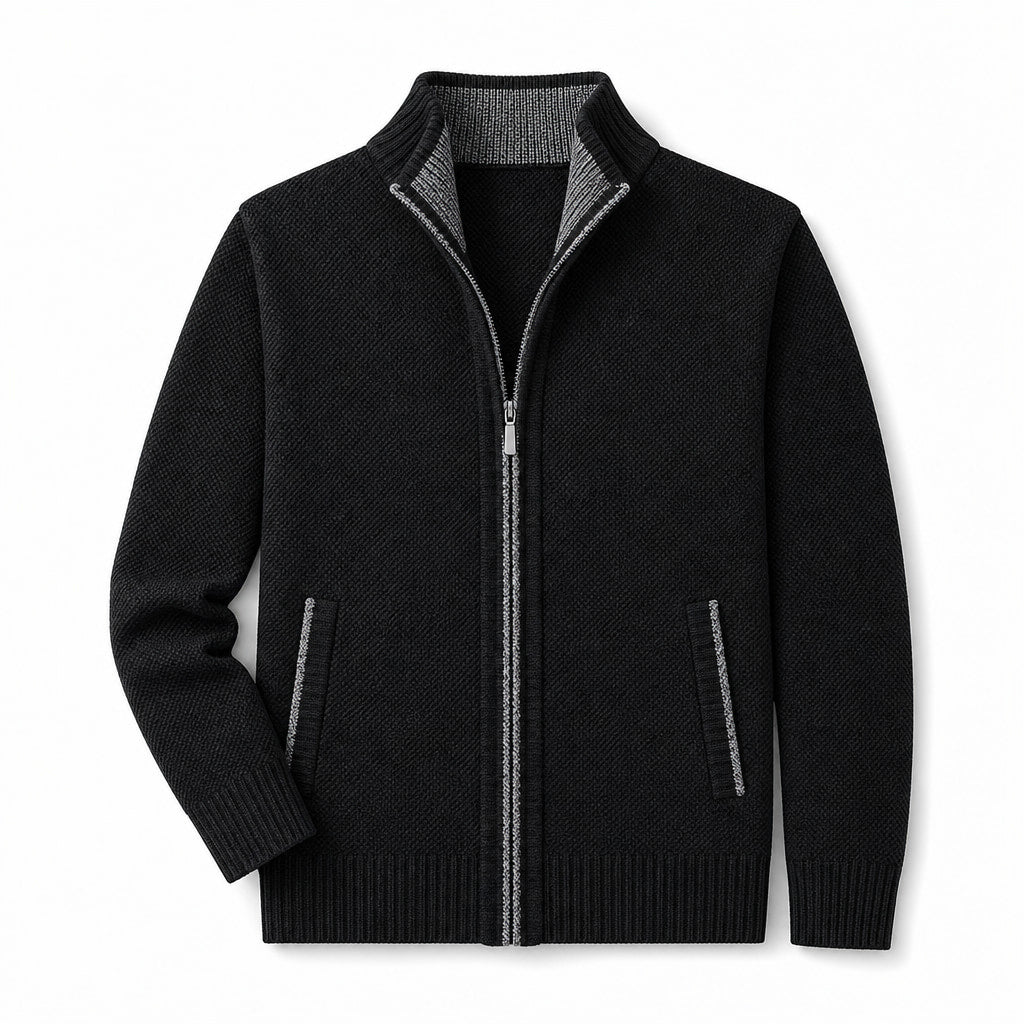 Westbrook Knit Hoodie Black – Product Photo