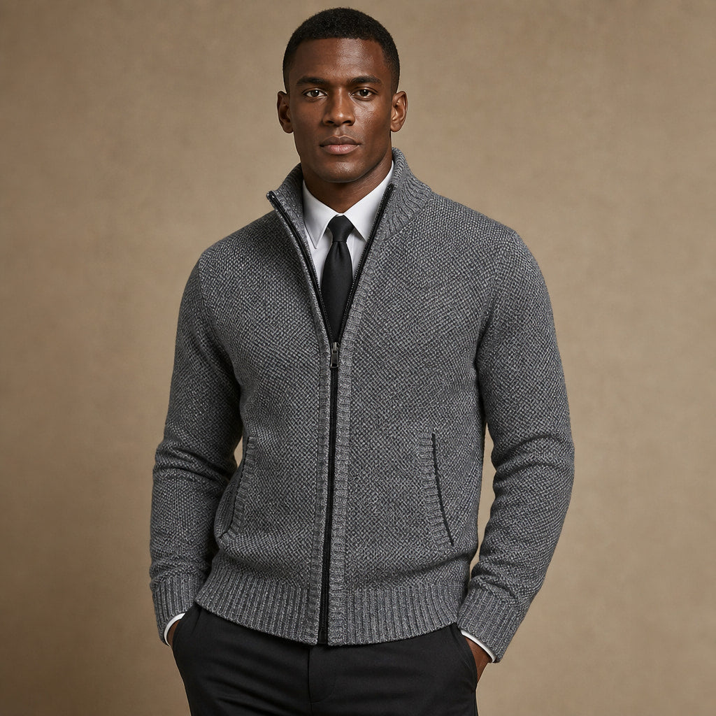 Westbrook Knit Hoodie in Dark Gray – Tarlano Premium Menswear