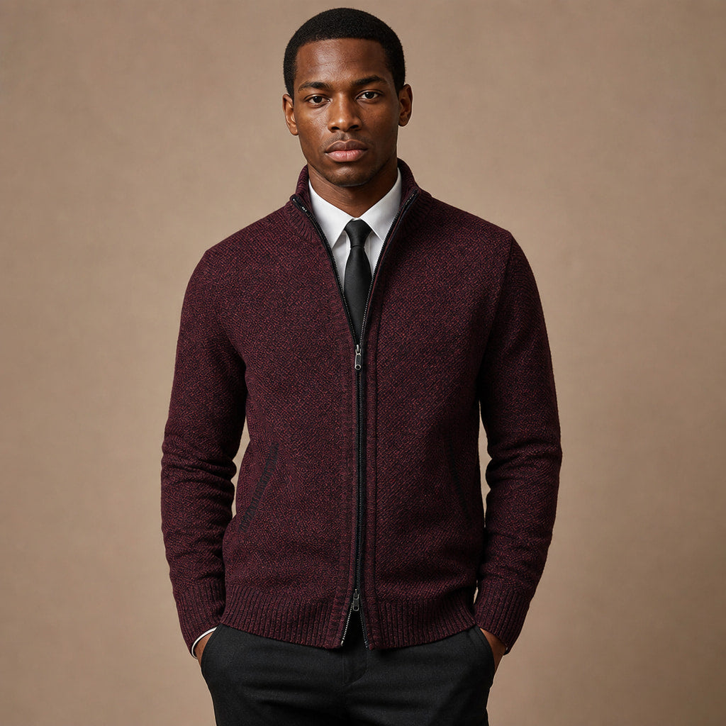 Westbrook Knit Hoodie in Maroon – Tarlano Premium Menswear