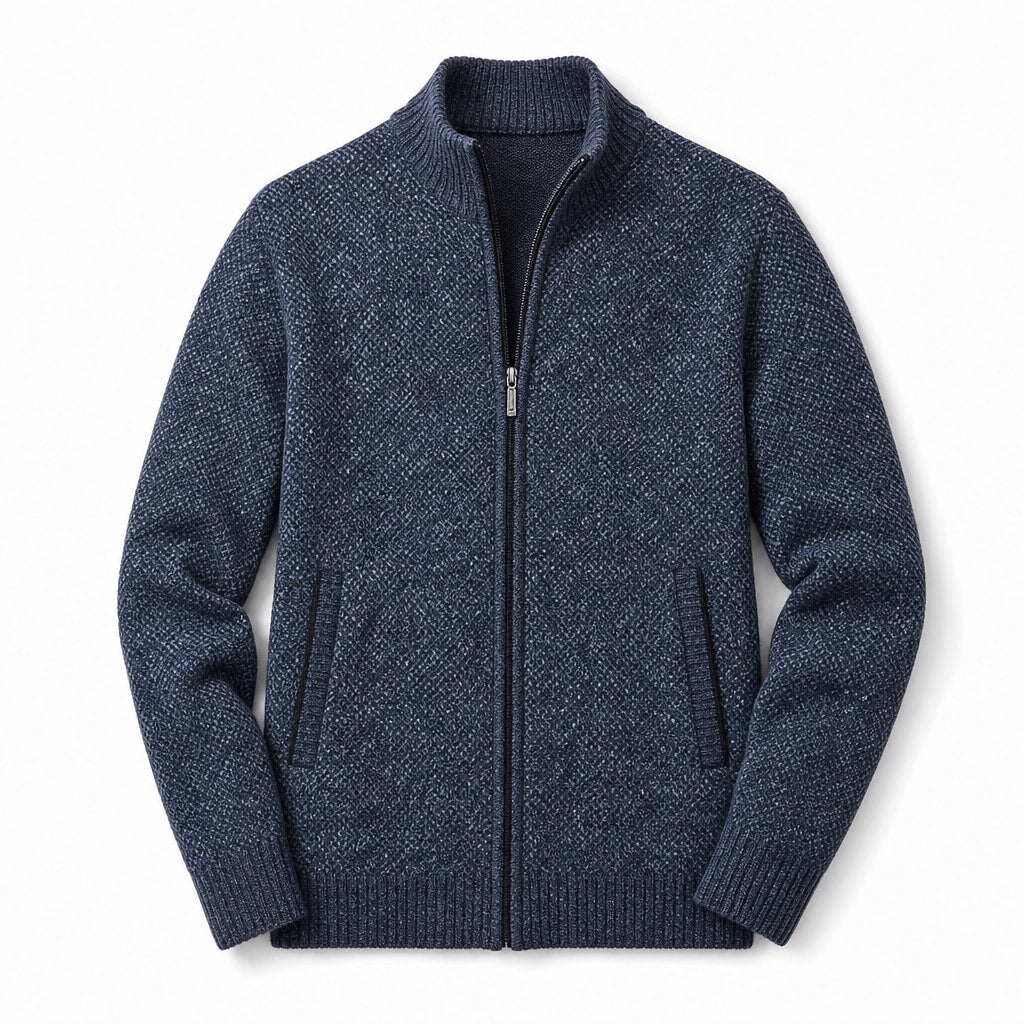 Westbrook Knit Hoodie Navy – Product Photo